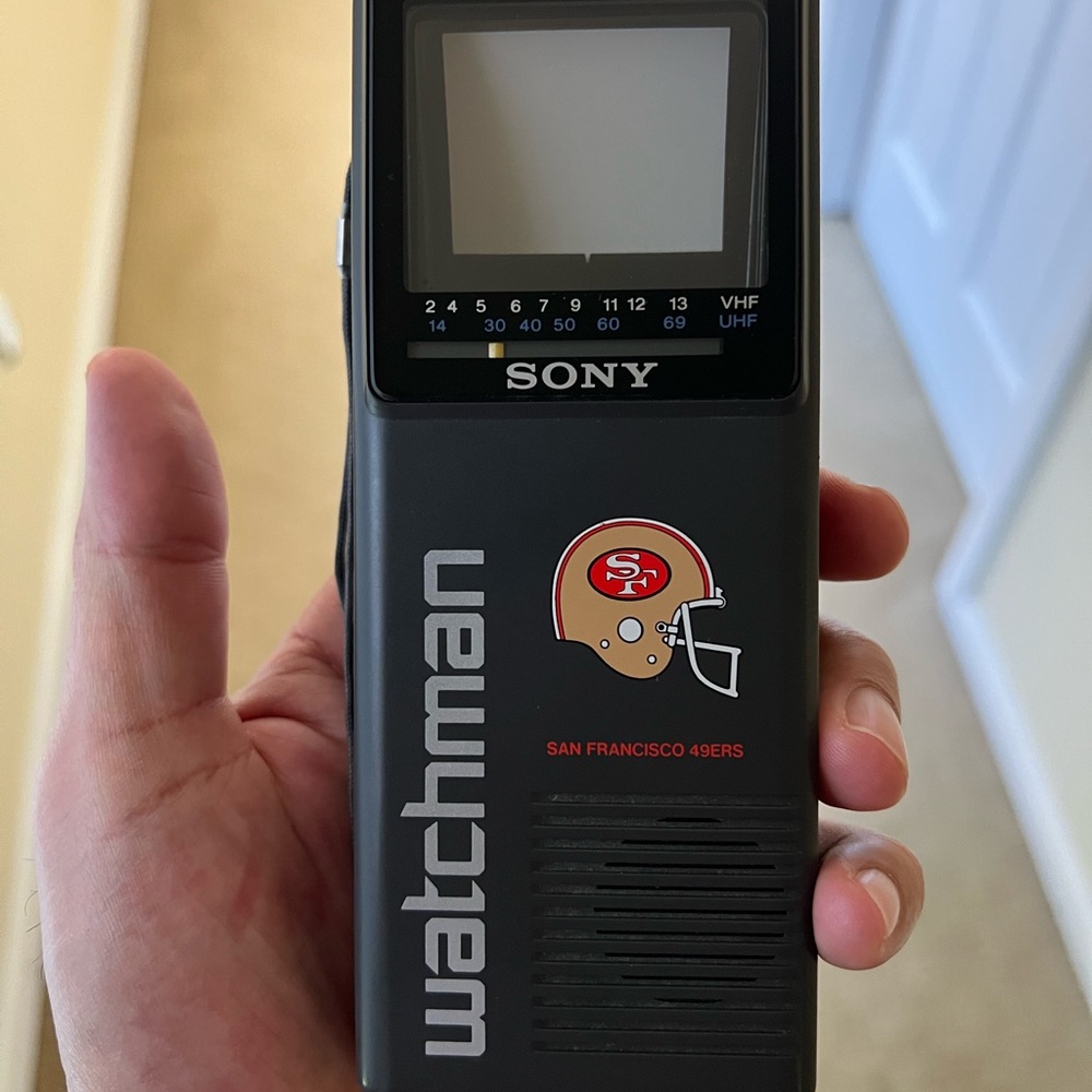 49er Sony Watchman TV
